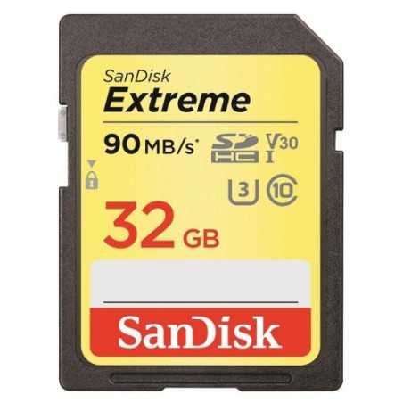 Tarjeta Sandisk SD Card 32GB Extreme Clase 10