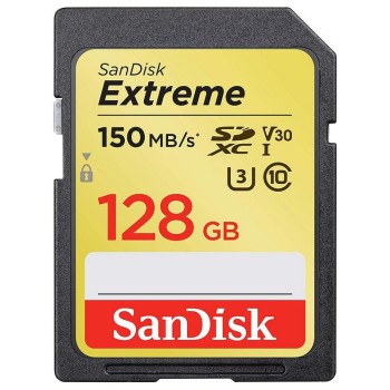 Tarjeta Sandisk SD 128GB Extreme 150Mb