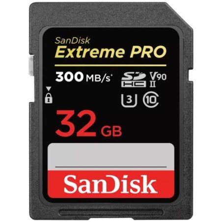 Tarjeta Sandisk 32GB ExtremePro 300 Mbs