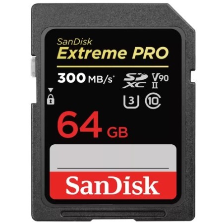Tarjeta Sandisk 64GB Extreme Pro 300 Mbs